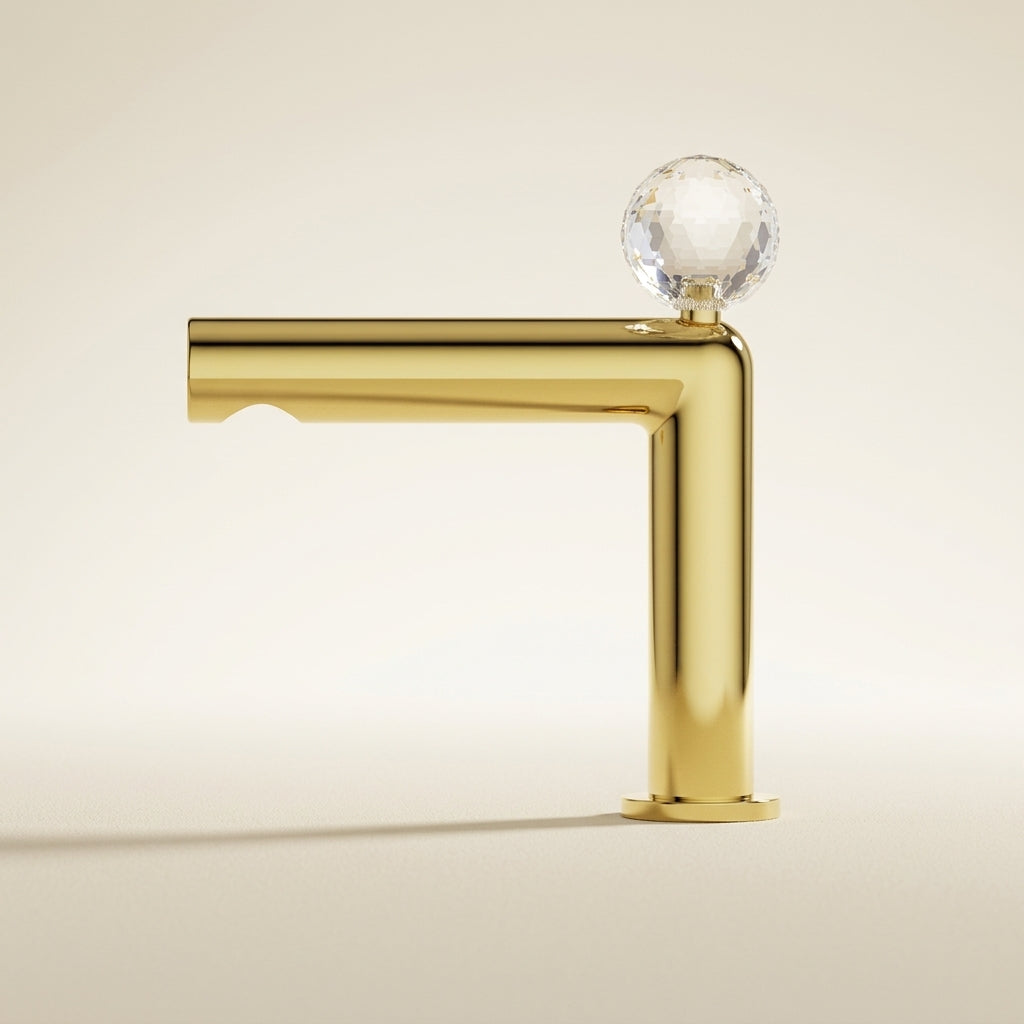 Luna – Mitigeur de lavabo coudé, manette boule