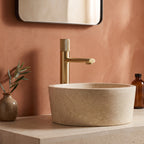 Elin – Mitigeur de lavabo monocommande, manette moletée