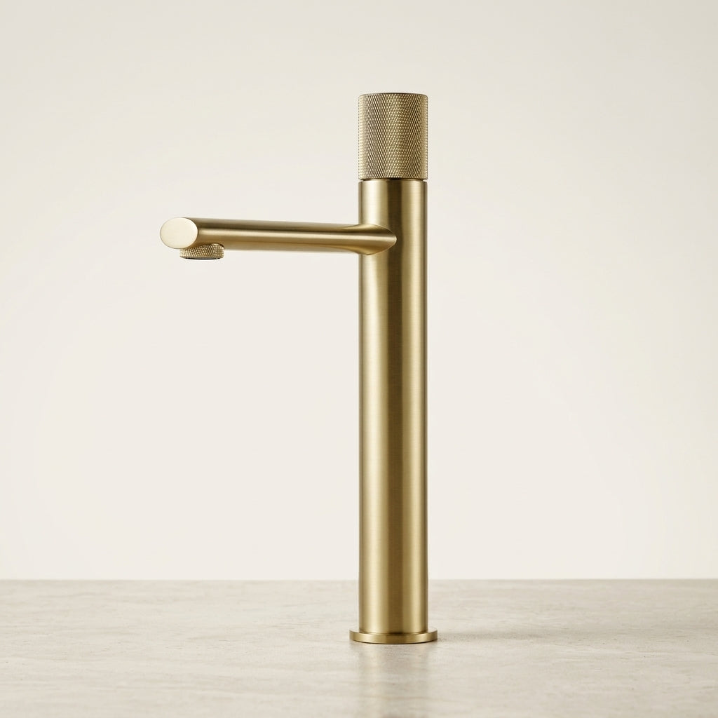 Elin – Mitigeur de lavabo monocommande, manette moletée